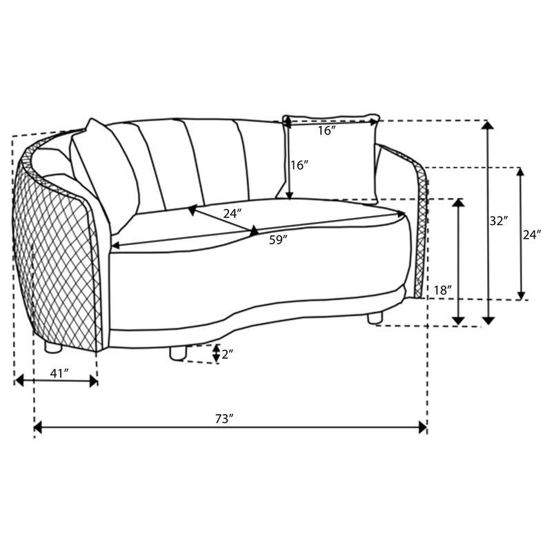 Brookside Loveseat - Furniture City (CA)l