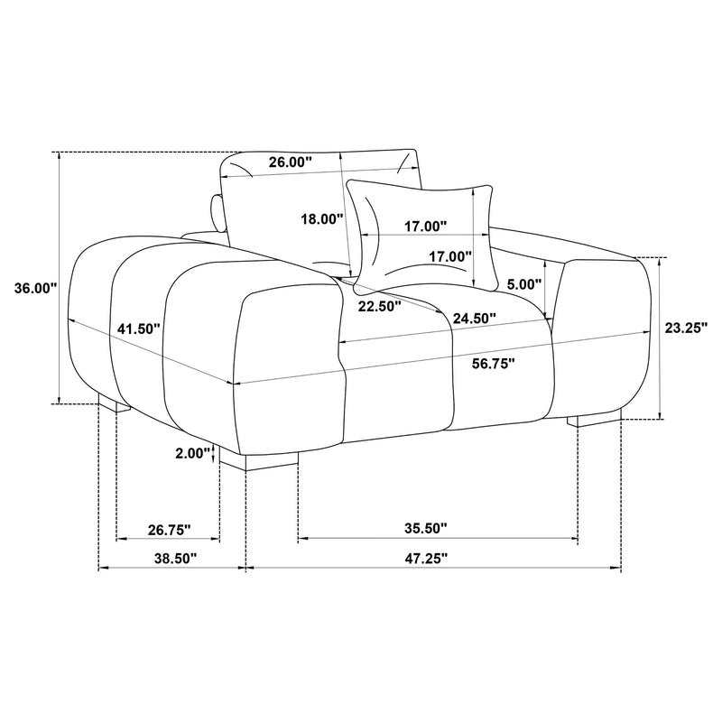 Octavia Accent Chair - Furniture City (CA)l