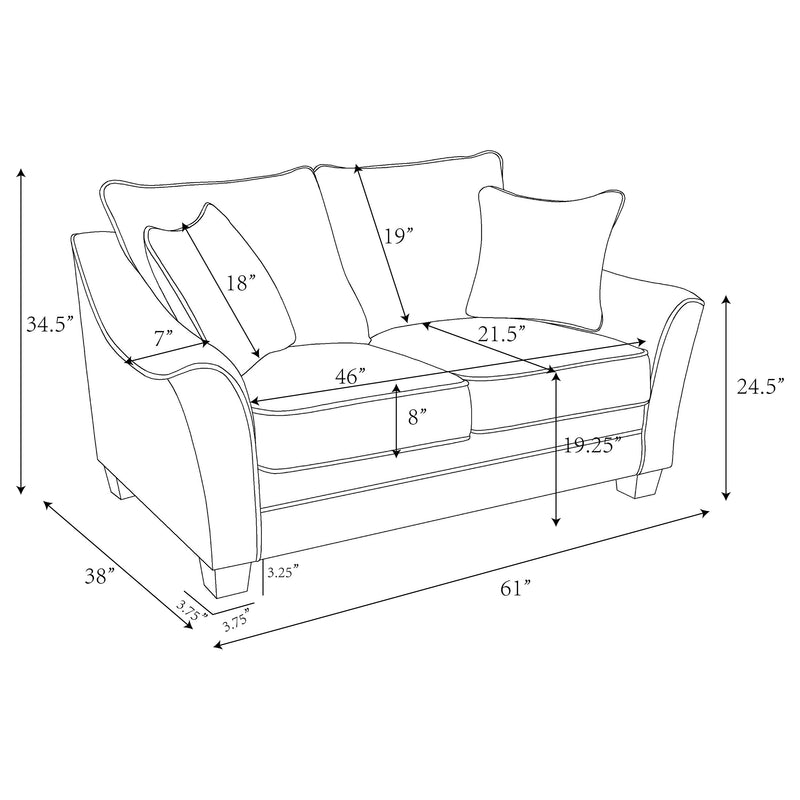 Tomkins Loveseat - Furniture City (CA)l