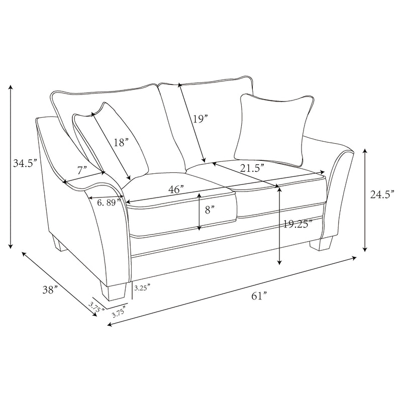 Tomkins Loveseat - Furniture City (CA)l