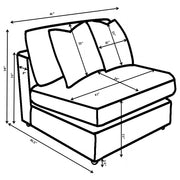 Blaine Armless Chair - Furniture City (CA)l