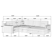 Devonshire Pull-Out Sleeper Sectional Sofa - Furniture City (CA)l