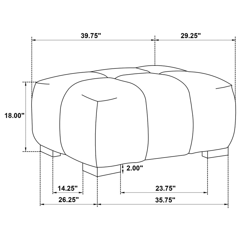 Octavia Ottoman - Furniture City (CA)l