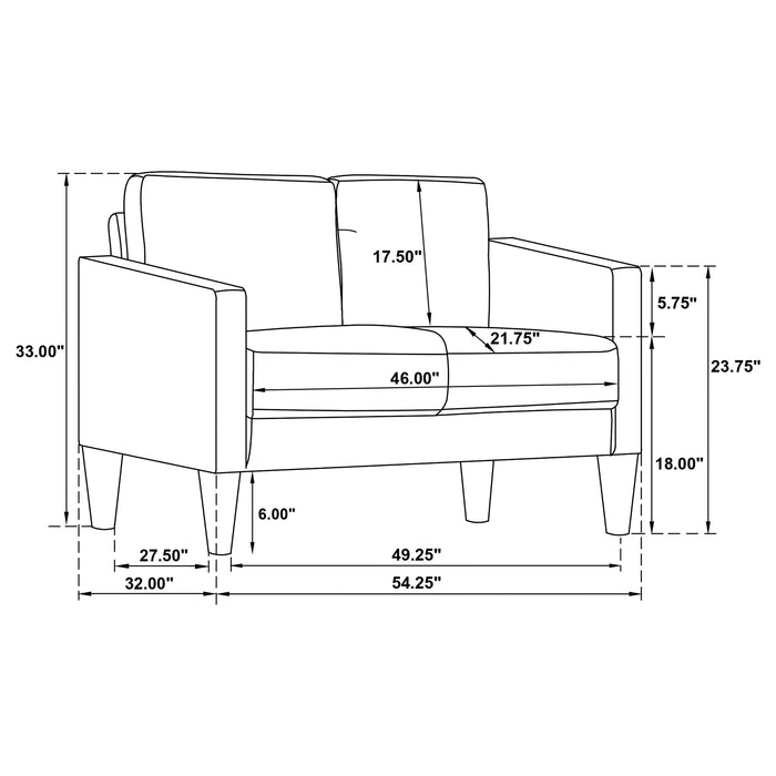 Ruth Stationary Loveseat