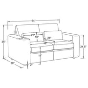 Amador Track Arm Loveseat - Furniture City (CA)l