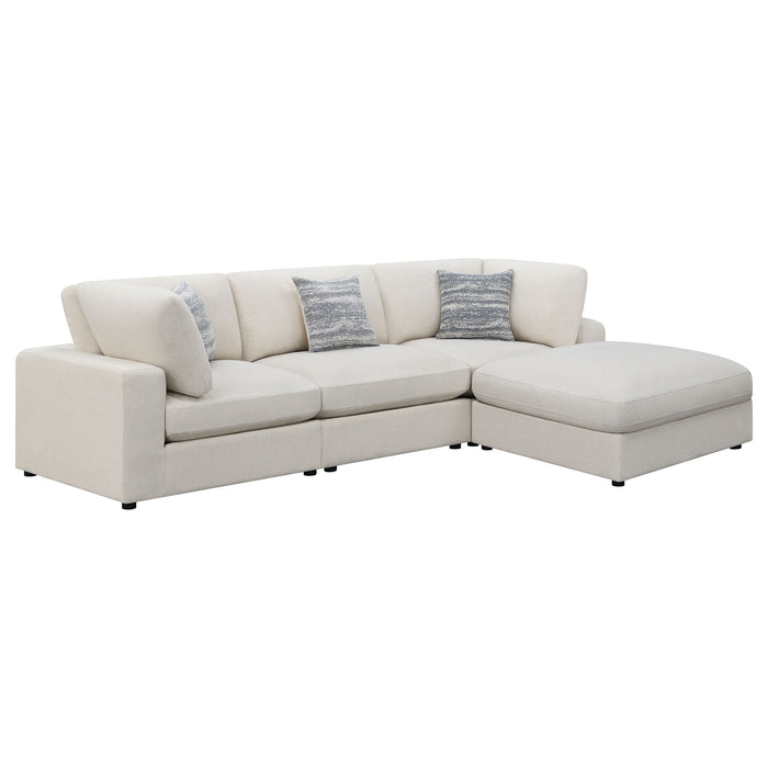 Serene 5-piece Upholstered Modular Sectional Sofa Beige