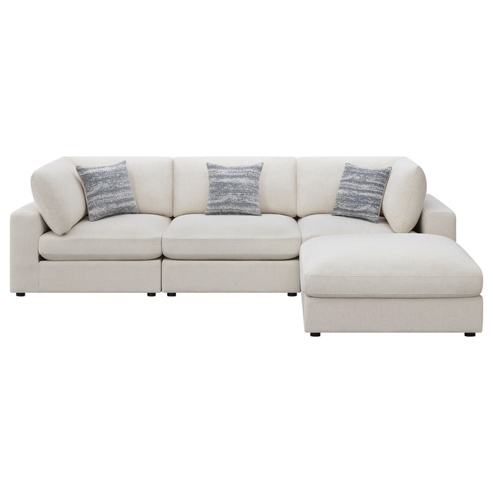 Serene 5-piece Upholstered Modular Sectional Sofa Beige