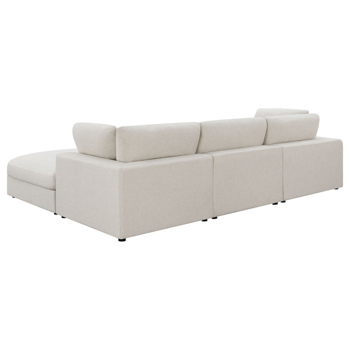 Serene 5-piece Upholstered Modular Sectional Sofa Beige