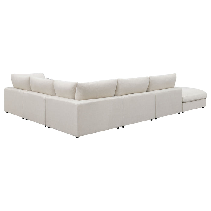 Serene 5-piece Upholstered Modular Sectional Sofa Beige