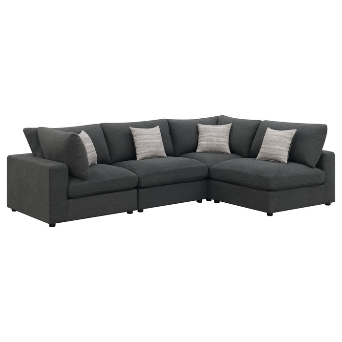 Serene 5-piece Upholstered Modular Sectional Sofa Beige