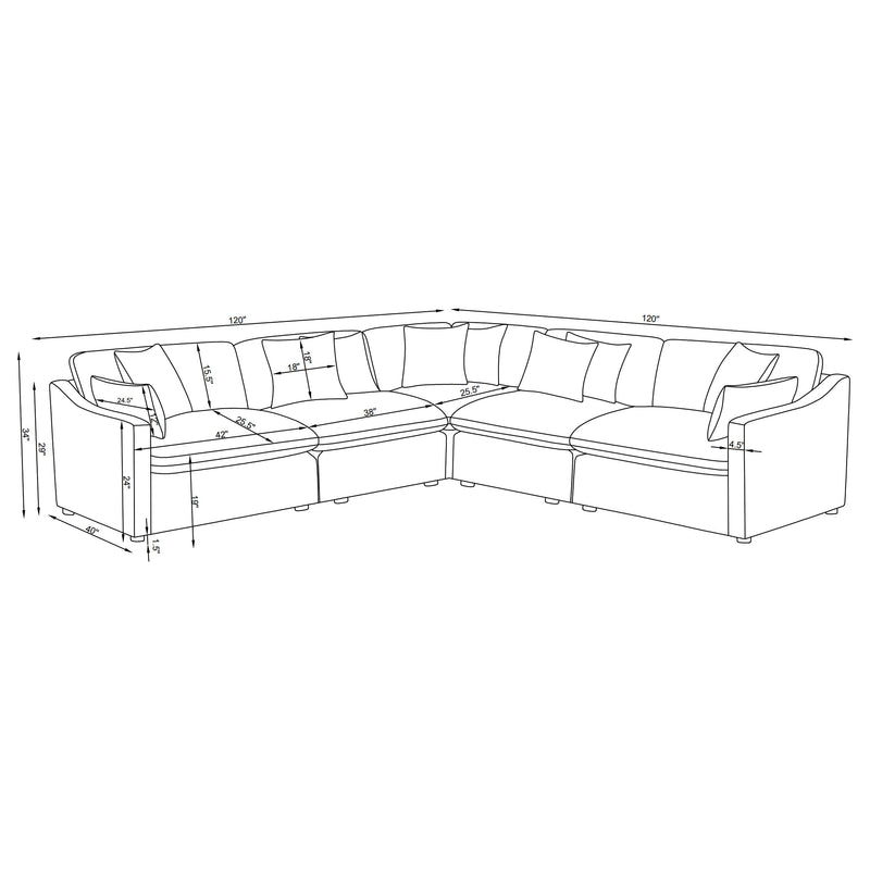 Hobson Modular Sectional Sofa - Furniture City (CA)l