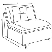 Hobson Armless Chair - Furniture City (CA)l