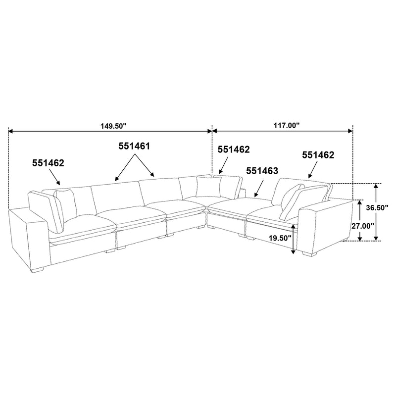 Lakeview Modular Sectional Sofa - Furniture City (CA)l