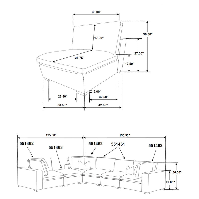 Lakeview Modular Sectional Sofa - Furniture City (CA)l