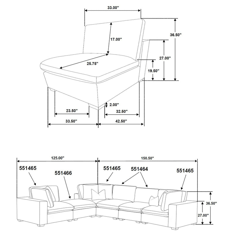 Lakeview Modular Sectional Sofa - Furniture City (CA)l
