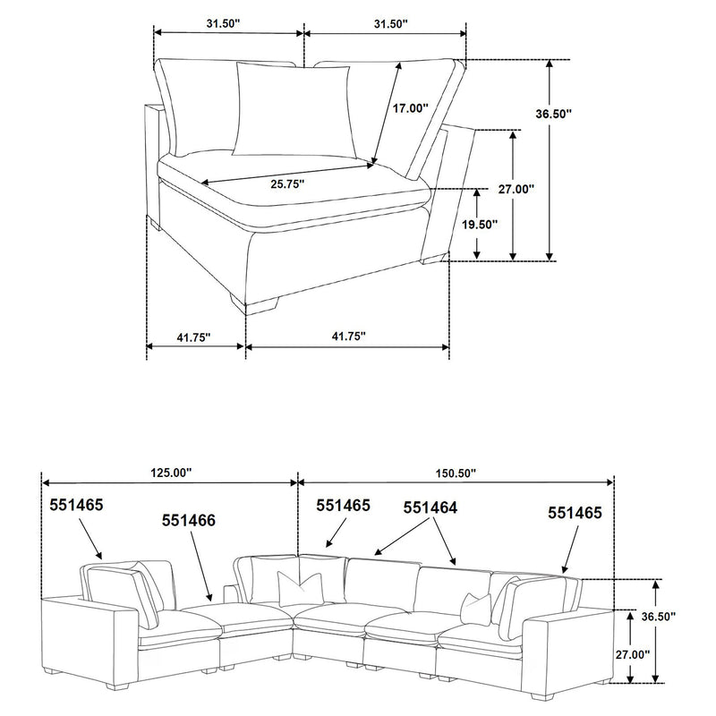 Lakeview Modular Sectional Sofa - Furniture City (CA)l