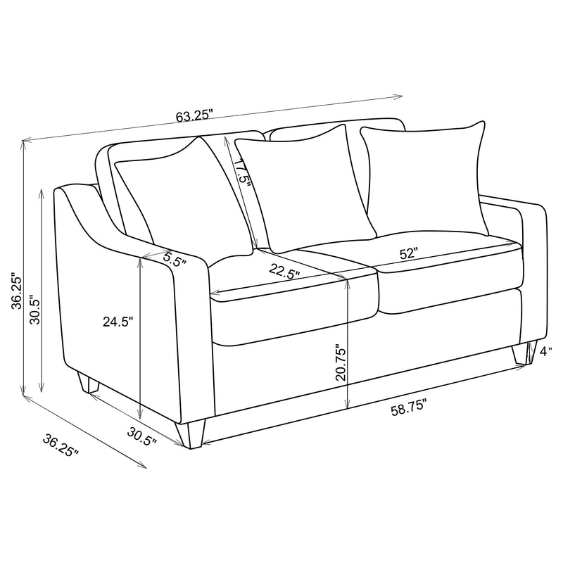 Christine Loveseat - Furniture City (CA)l