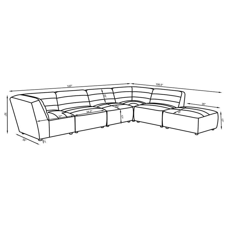 Sunny Modular Sectional Sofa - Furniture City (CA)l