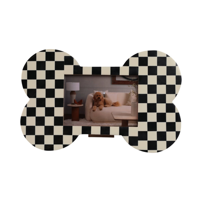 5x7-checkerboard-dog-bone-photo-frame-ivory-black-1