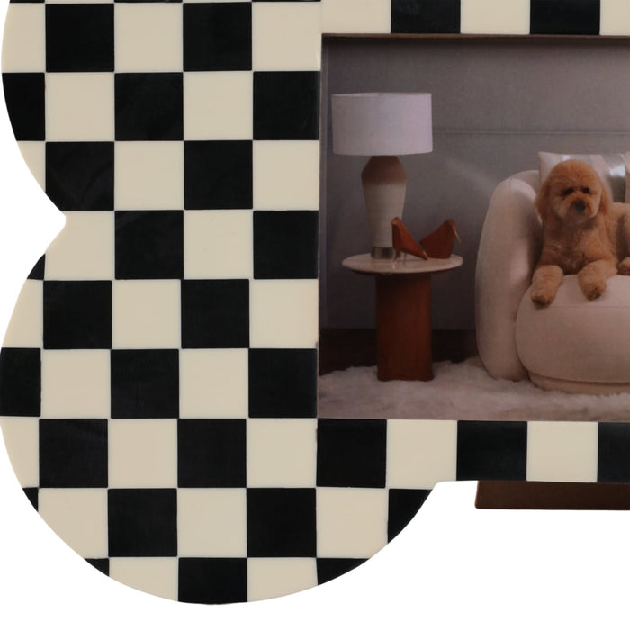 5x7-checkerboard-dog-bone-photo-frame-ivory-black-5