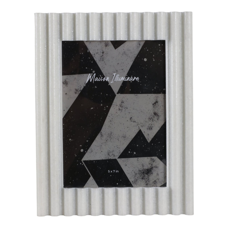 5x7-ridged-quartz-resin-photo-frame-white-1