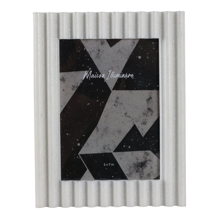 5x7-ridged-quartz-resin-photo-frame-white-1
