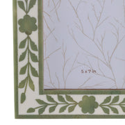 5x7-sage-green-petals-photo-frame-white-green-5