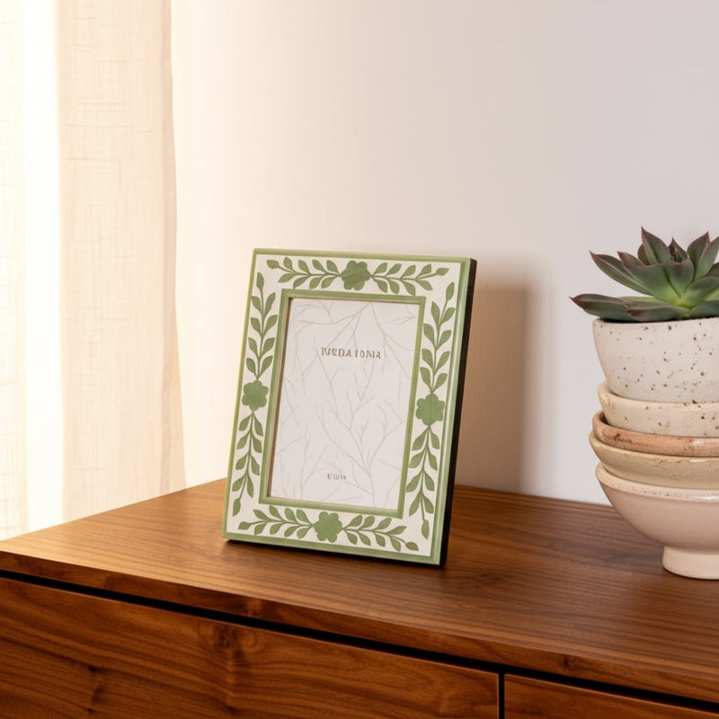 5x7-sage-green-petals-photo-frame-white-green-9