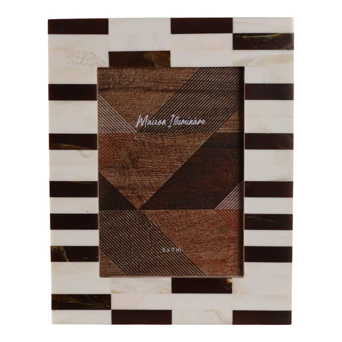 5x7-small-stripe-photo-frame-brown-ivory-1