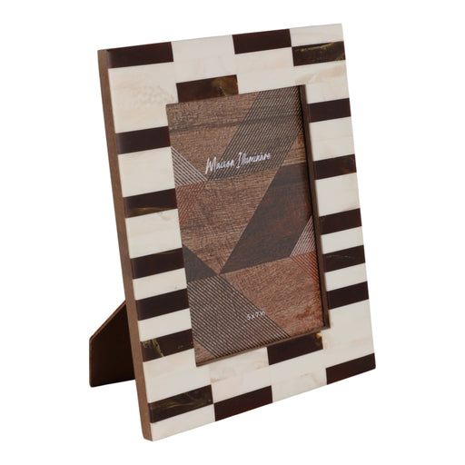 5x7-small-stripe-photo-frame-brown-ivory-2