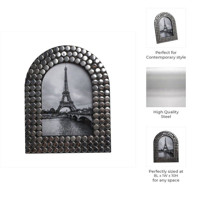 5x7-studded-arch-photo-frame-silver-black-8