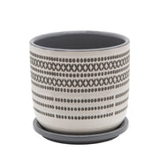 6-aztec-planter-w-saucer-gray-1