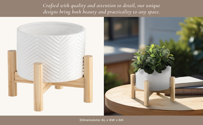 6-ceramic-chevron-planter-w-wood-stand-white-11
