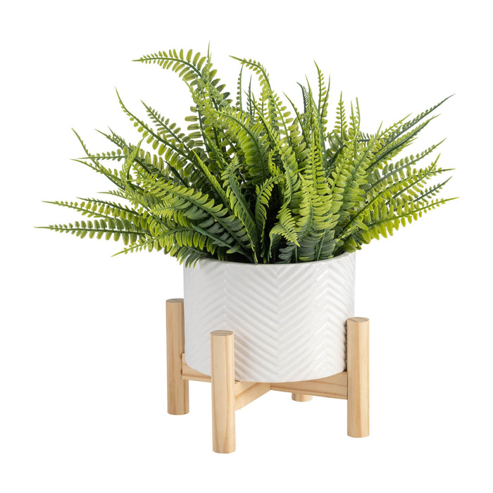 6-ceramic-chevron-planter-w-wood-stand-white-4