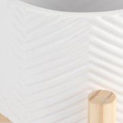 6-ceramic-chevron-planter-w-wood-stand-white-5