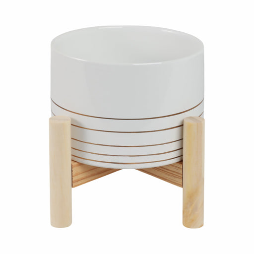 6-ceramic-metallic-planter-w-wood-stand-white-1