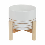 6-ceramic-metallic-planter-w-wood-stand-white-4