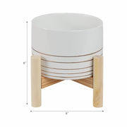 6-ceramic-metallic-planter-w-wood-stand-white-9