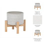 6-ceramic-tribal-planter-w-wood-stand-beige-10