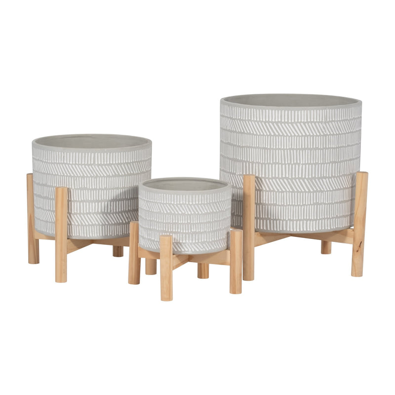 6-ceramic-tribal-planter-w-wood-stand-beige-8