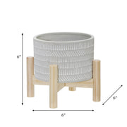 6-ceramic-tribal-planter-w-wood-stand-beige-9
