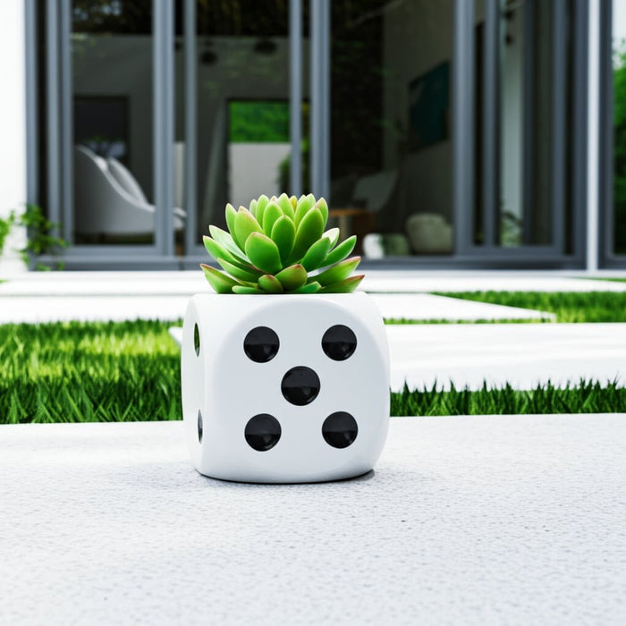 6-dice-planter-white-black-9