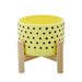 6-dotted-planter-w-wood-stand-yellow-1