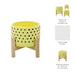 6-dotted-planter-w-wood-stand-yellow-4