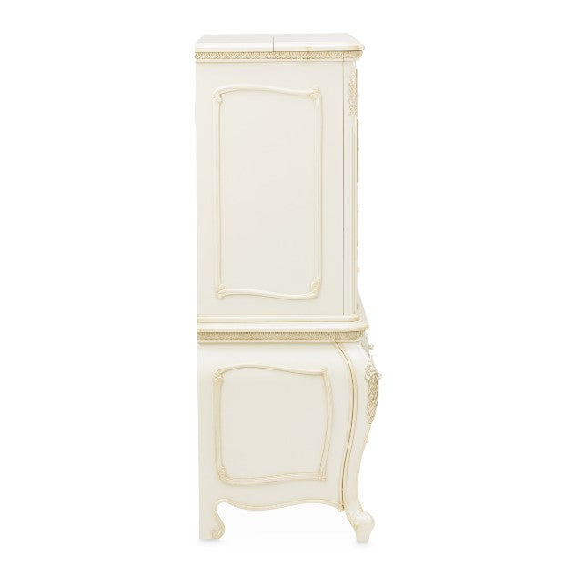AICO Lavelle 6-Drawer Chest in Classic Pearl