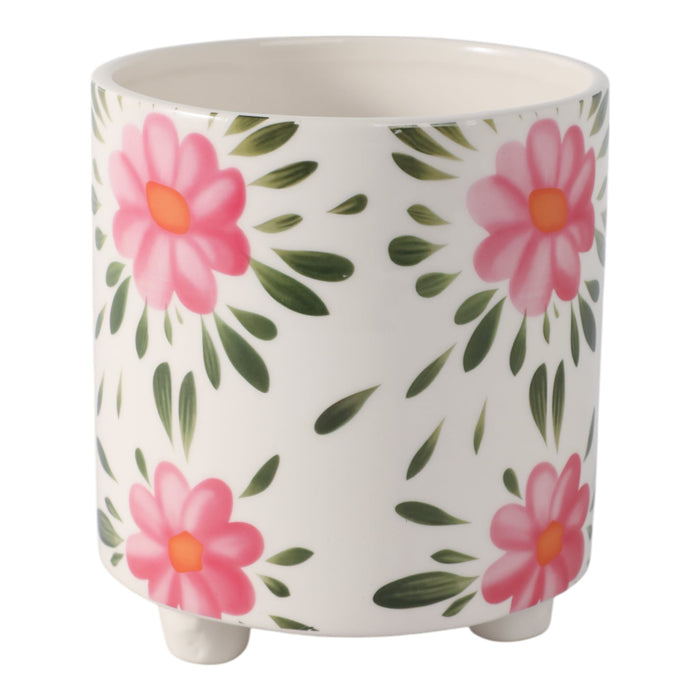 6-footed-hand-painted-pink-flower-planter-multi-3
