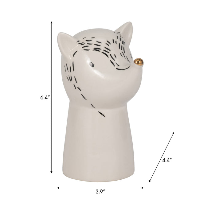 6-fox-head-with-gold-nose-white-black-8