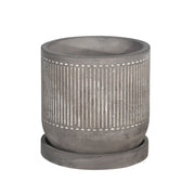 6-line-pattern-planter-w-saucer-gray-1