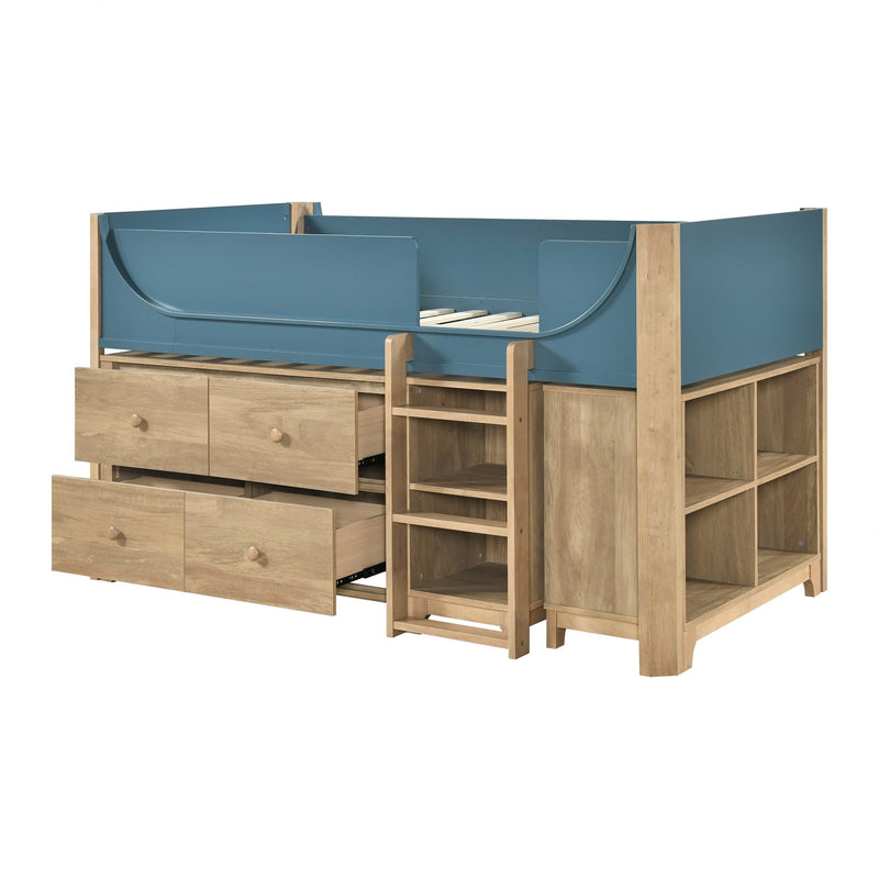 6-low-loft-bed-with-2-shelf-bookcase-4-shelf-bookcase-and-dresser-11