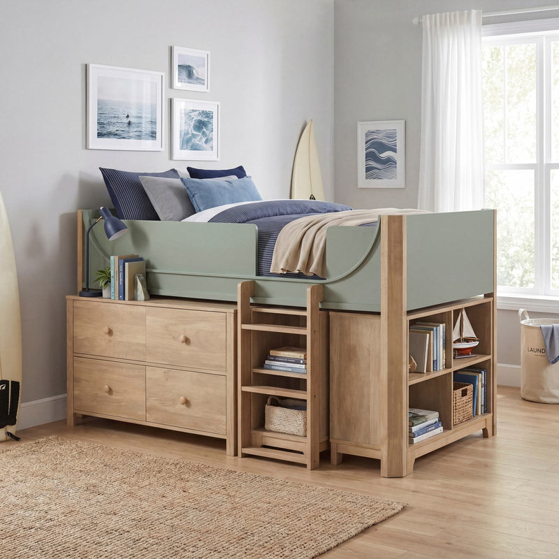 6-low-loft-bed-with-2-shelf-bookcase-4-shelf-bookcase-and-dresser-5